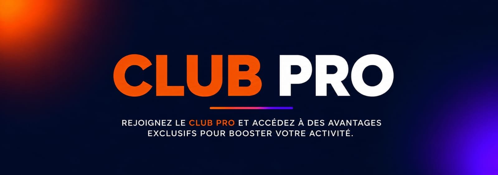 Club Pro — les avantages réservés aux membres de Snacker Pro.