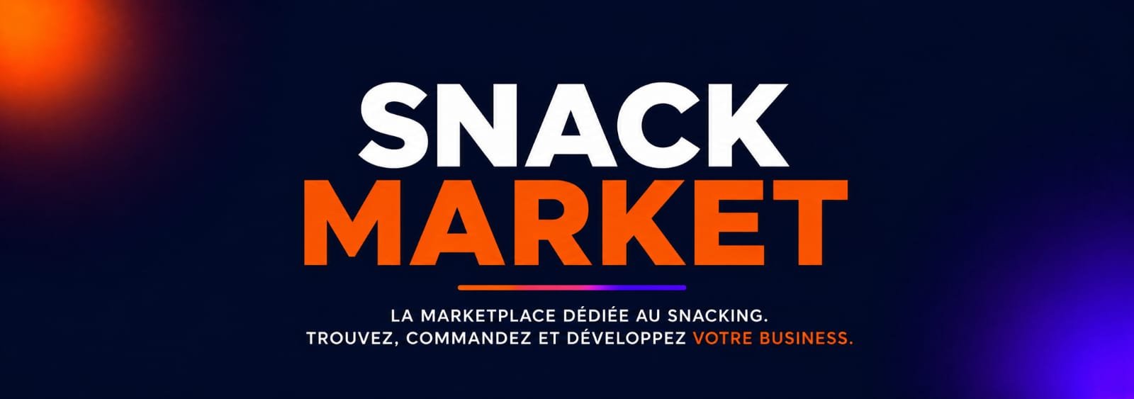 SnackMarket — la marketplace du snacking : trouvez, vendez, transactions sécurisées entre pros et particuliers.