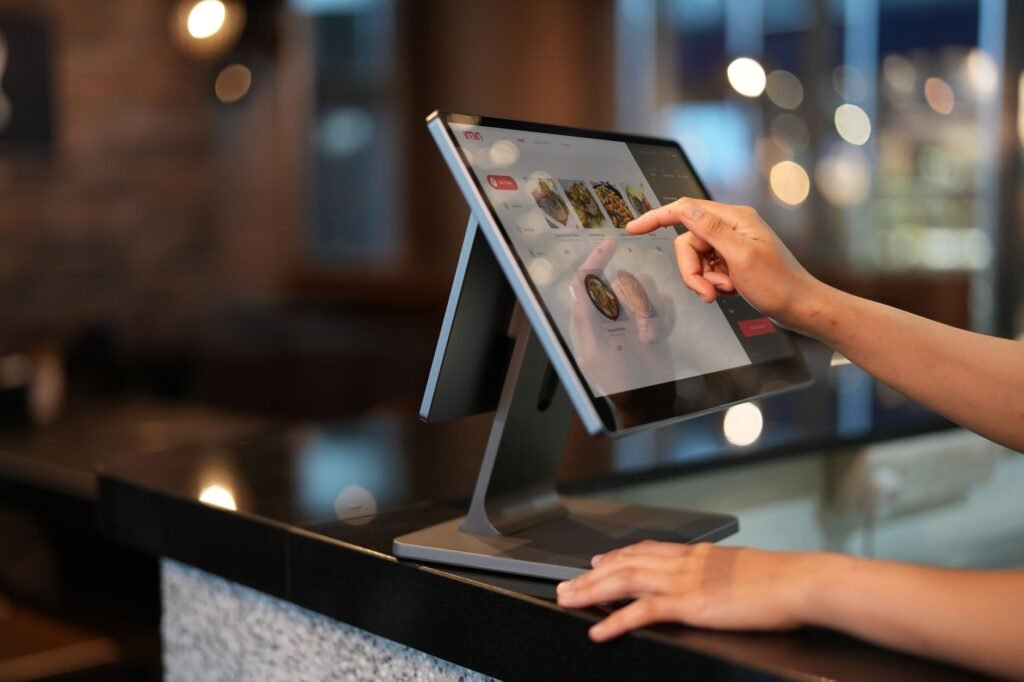 Borne de commande tactile 22&Prime; — écran antireflet